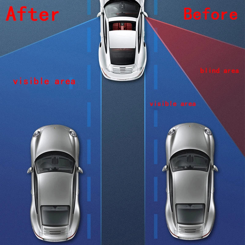 Car Blind Spot Mirror 360° Adjustable Wide Anger Parking Assitant Auto Rearview Safety Universal Car Mirror Car Accessories