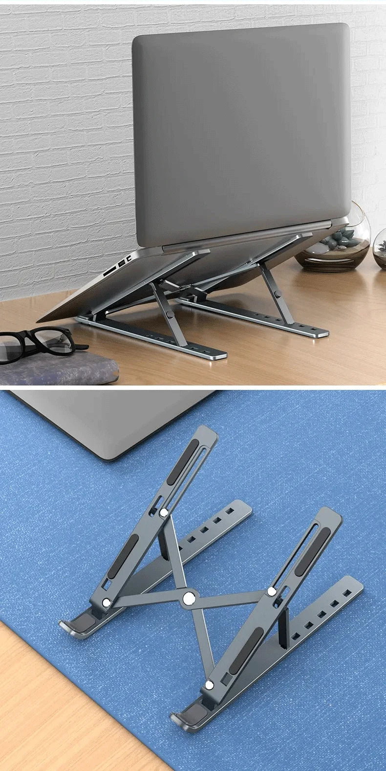 Adjustable Laptop Stand Portable Foldables Laptop Stand Ventilation And Cooling Computer Laptop Stand Tablet  Mobile Phone Stand