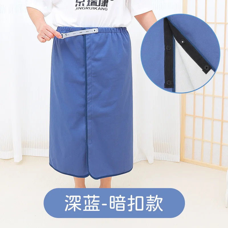 Adult Elderly Diaper Skirt Cloth Diaper for Bedridden Paralyzed Washable Cotton Diaper Pad for Menstrual Waterproof Leak-proof