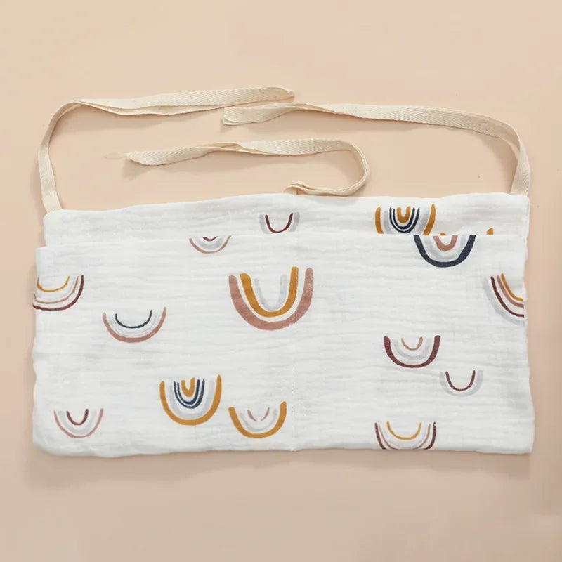 Portable Baby Crib Storage Bag Diaper Caddy Nappy Organizer Newborn Bed Headboard Diaper Storage Kids Baby Items Bedding