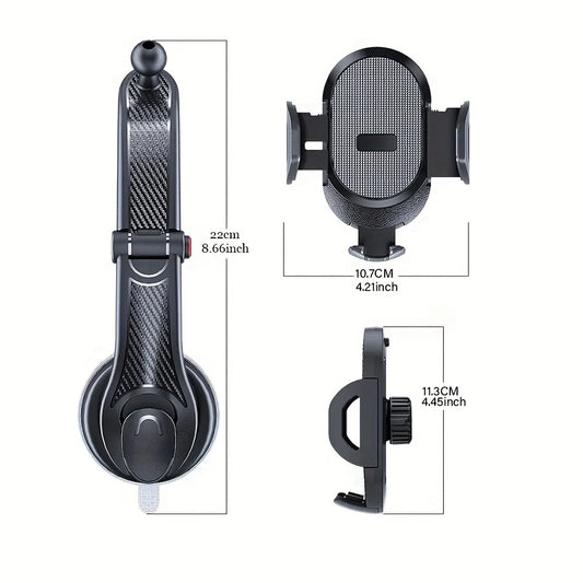 Cell Phone Holder for Car Phone Mount Dashboard Windshield Car Phone Holder Anti-Shake Stabilizer Phone Car Holder