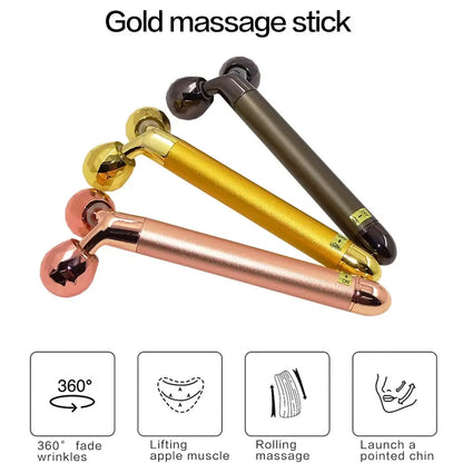 Electric Roller Beauty Bar Vibrating Facial Roller Massager Face Lifting Anti-Wrinkle Skin Care Roller Face Slimming Tool