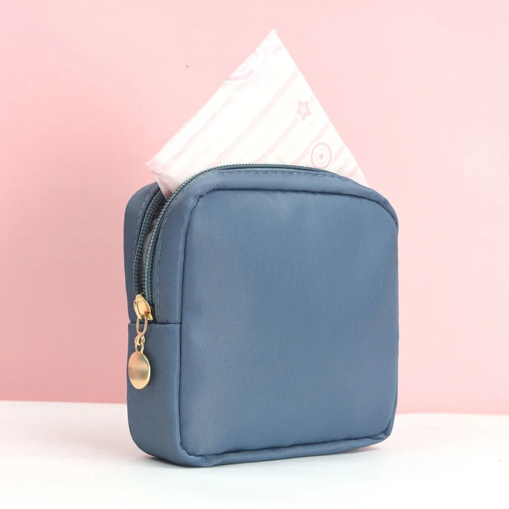Fashion Multicolor Sanitary Pad Bags Home Organization Portable Pad Pouch Makeup Bags