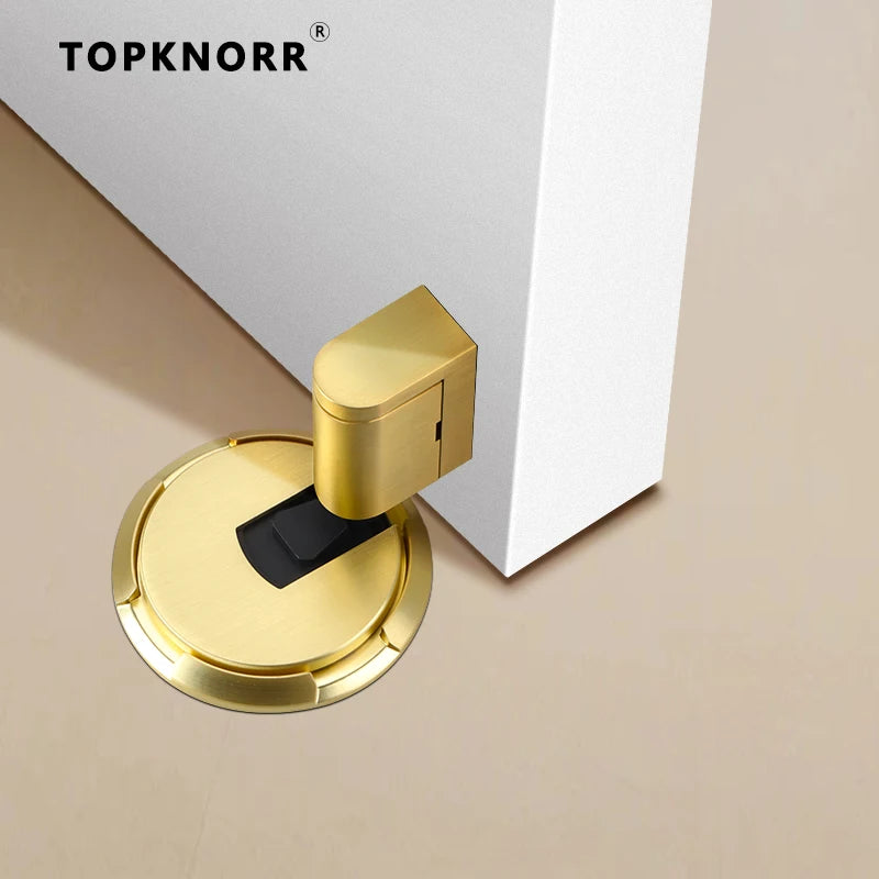 No-punch Door Suction Windproof Ground Suction Anti-collision Door Stopper Household Door Stopper Door-impact Fixed Door Stopper