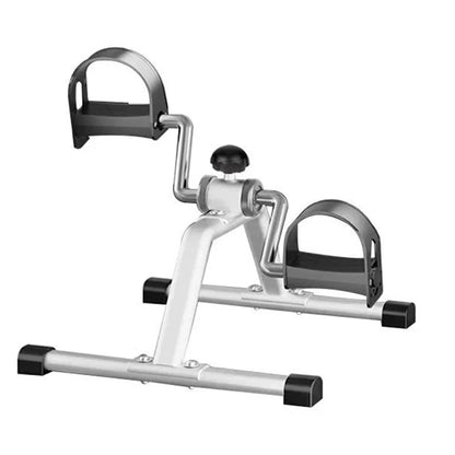 Mini Foldable Foot Pedal Exerciser with Adjustable Resistance Arm Leg Exercise Bike Under Desk Bike for Indoor Physical Therapy