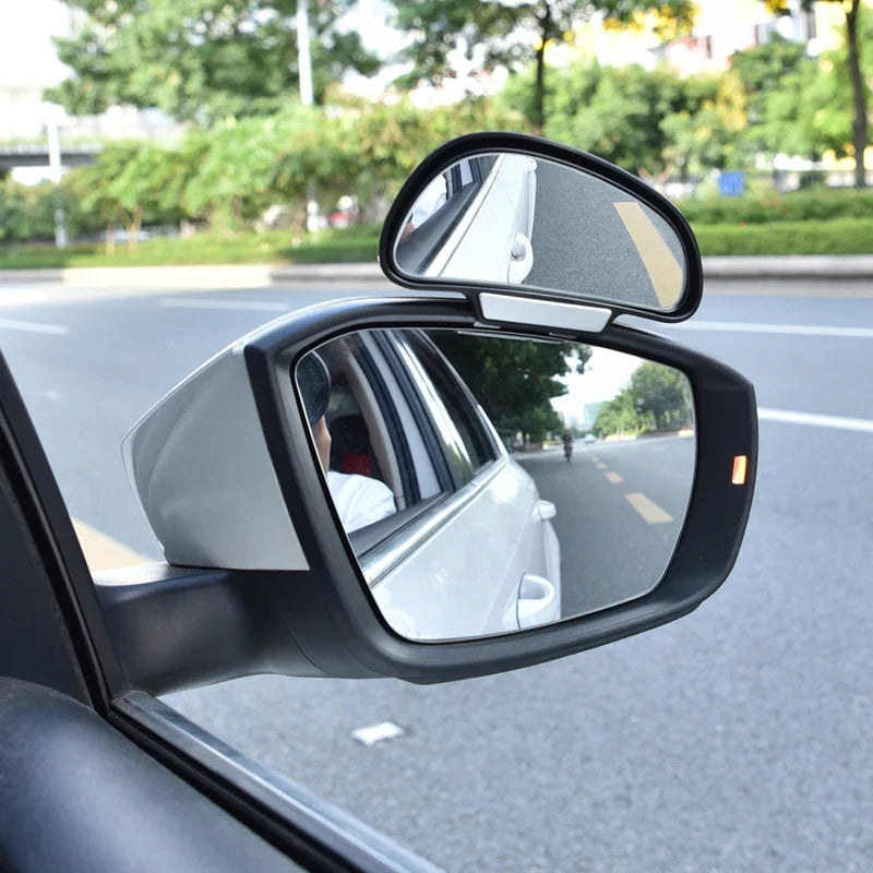 1PC Car Mirror 360 Degree Adjustable Wide Angle Side Rear Mirrors blind spot Snap way for parking Auxiliary rear view mirror ﻿