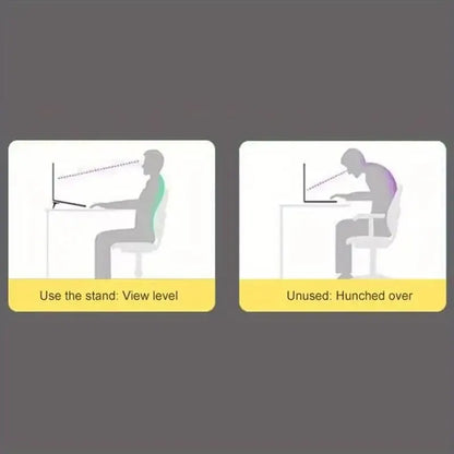 2pcs/Set Laptop Stand for Computer Keyboard Stand Riser Aluminum Mini Portable Laptop Stands for Notebook