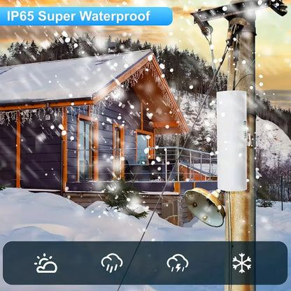 Huitenda Wireless WiFi Bridge 2.4GHz/5GHz Dual Band WiFi Extender Repeater Network Bridge Router 500m-5km Long Range Coverage