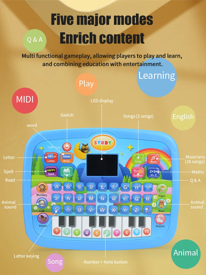 Educational Learning Machine Toys, Electronic Study Game for 3+ Year Old's Girls Boys Gift Birthday Presents Child Kids Computer
