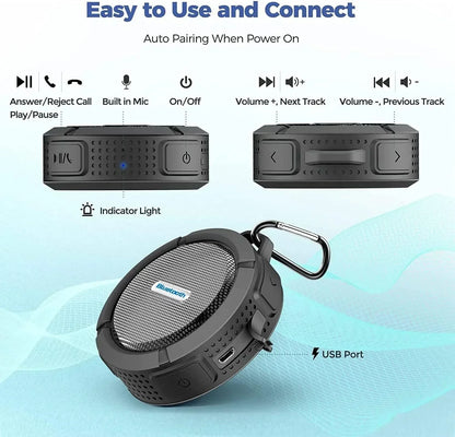 Waterproof Bluetooth Speaker Portable Outdoor Mini Wireless Speakers for Music Player Powerful Sound Box Handfree TF Subwoofer