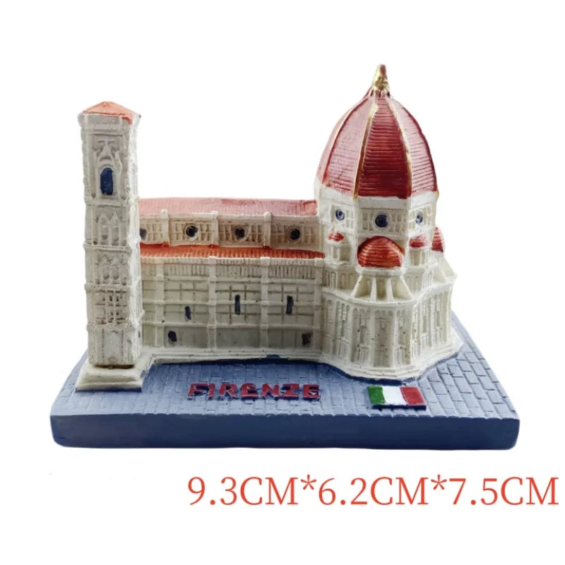 Florence Cathedral Italy Resin Handicraft Souvenirs Desktop Ornament Indoor Table Buildings Home Decoration Collection Gift