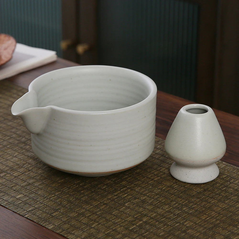 Japanese Matcha Whisk Stand Reusable Matcha Making with Ceramic Matcha Bowl Matcha Whisk Holder Tea Accessories Teaware