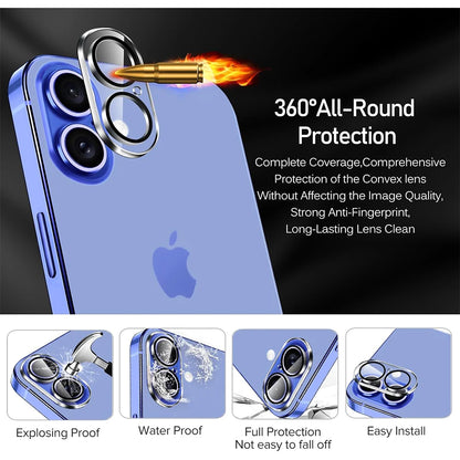 4PCS Camera Lens Screen Protector Cover for iPhone 16 Plus Pro 16Plus iPhone16 Tempered Glass Protection Film Phone Accessories