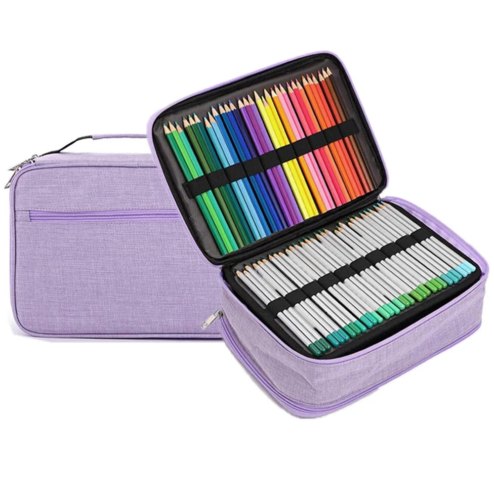 School Pencil Case Supplies 300 Slots Pencilcase Stationery Organizer Acsesories Large Capacity Pen Box Kit Aesthetic Bag Pouch