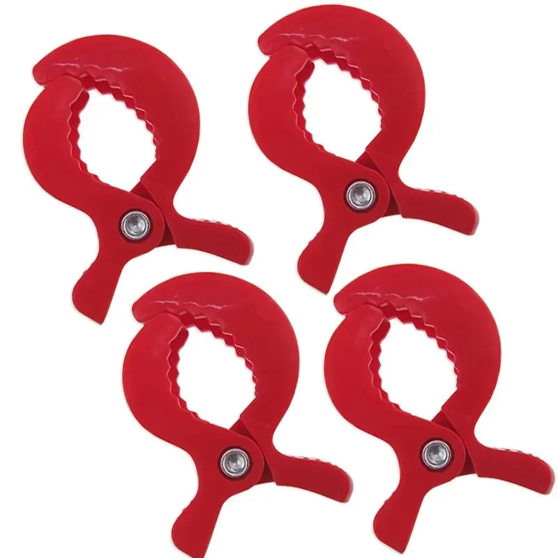 1-4pcs Baby Stroller Clamp Alligator Clip Pram Peg Portable Stroller Hook Baby Car Seat Clips Toddler Baby Stroller Accessories