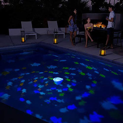 Colorful Underwater Lights Fish Pattern Fountain Projector Light 4 Colors Battery Operated Pool Accessories