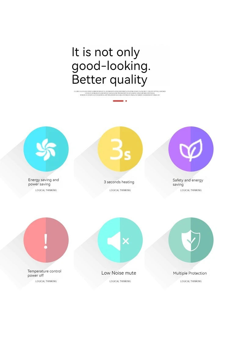 A EU new air heater Cold and warm heater Small electric heater for the home desktop office desktop portable heating fan