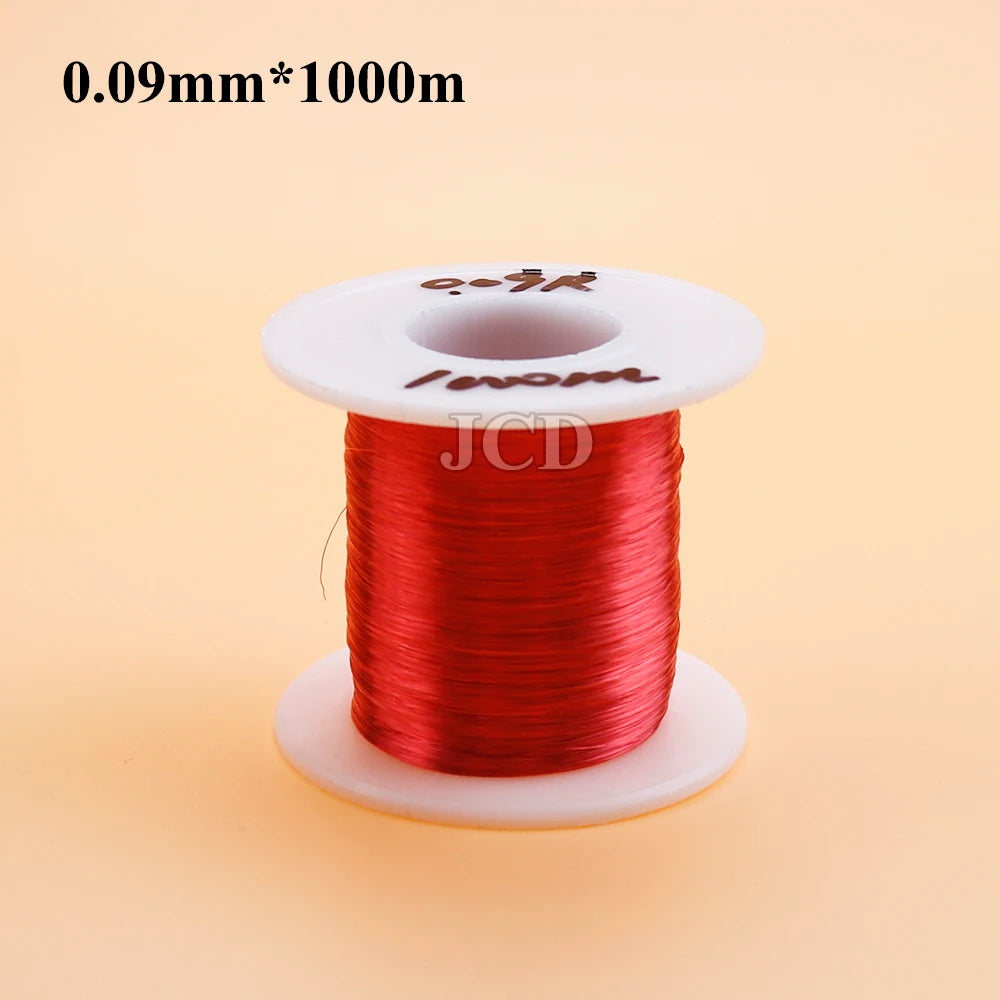 1 roll of copper lacquer wire 0.05mm-0.15mm cable copper wire electromagnetic wire enameled copper winding wire coil copper wire
