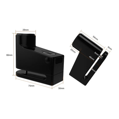 Smart Fingerprint Disc Brake Lock Anti-theft Bluetooth Electric Lock Waterproof for Motorbike Bicycle