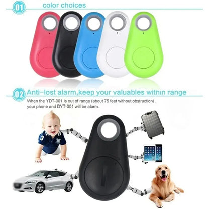 Mini GPS Tracker for Pets & Personal Items Bluetooth Anti Lost Device with Two Way Positioning RealTime Tracking for Android