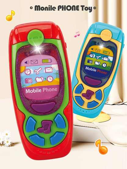 Smartphone Toys, Baby Phone with Music and Light Sound Interact Simulate Making Phone Calls, Gifts for Kids not Include Battery