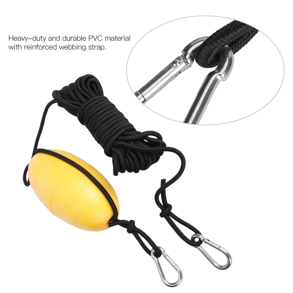 Drift Anchor 9.8m/32.2ft Fishing Drift Anchor Throw Line Sea Drogue Portable Float Buoy Accessory for Marine Boat Yacht Kayak