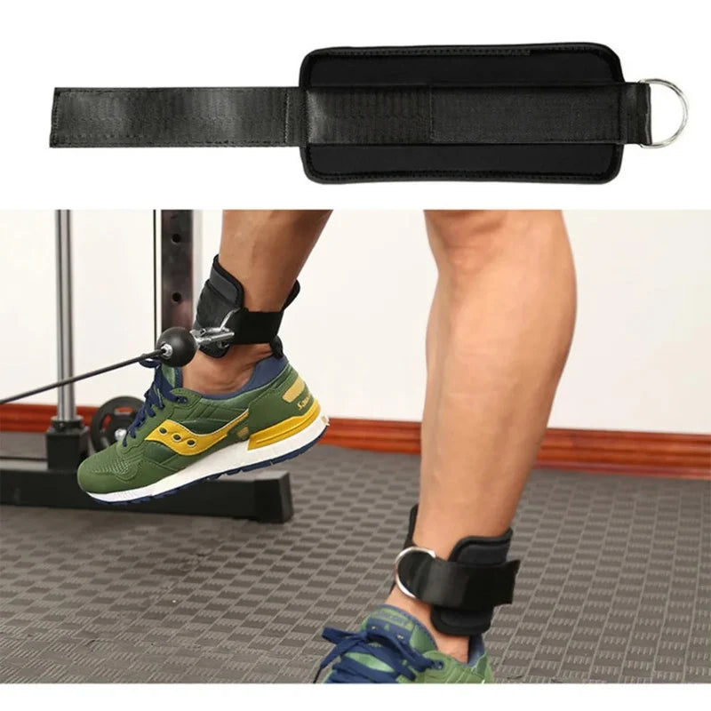 D-Ring Ankle Anchor Strap Belt Leg Strap Lifting Fitness Exercise Band Gym Cable Attachment Thigh Elastic Fitness Resistencia