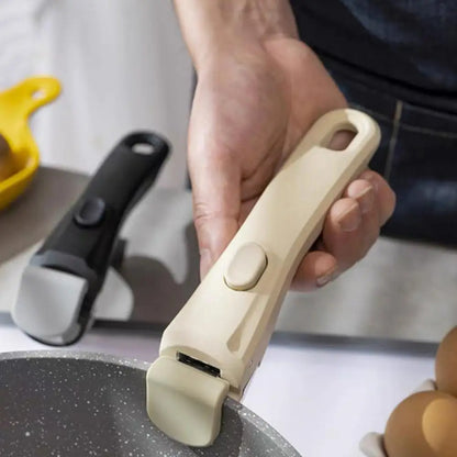 Removable Handle Removable Pan Pot Handle Detachable Replacement Clip Hand Grip Portable Cookware Grip for All Cookware
