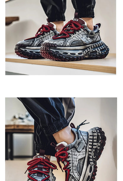 Casual Sneaker Men's Sneakers Loafers Wear-resistant Non-Slip Fashion Sports and Leisure Shoes for Men Outdoor Thick Bottom