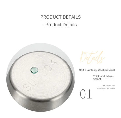 6 Pcs Set Leakproof Stainless Steel Dipping Sauce Cups Food Containers Reusable Salad Dressing Container Silicone Stretch Lids