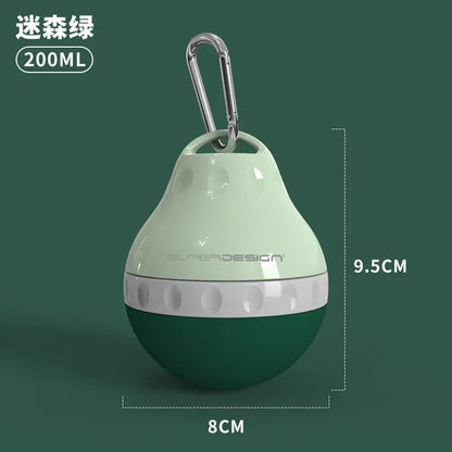 200ml Dog Travel Water Bottle Detachable Bowl Leak Proof Portable Food Feeder Small Dog Cat Supplies for Walking Hiking Travel