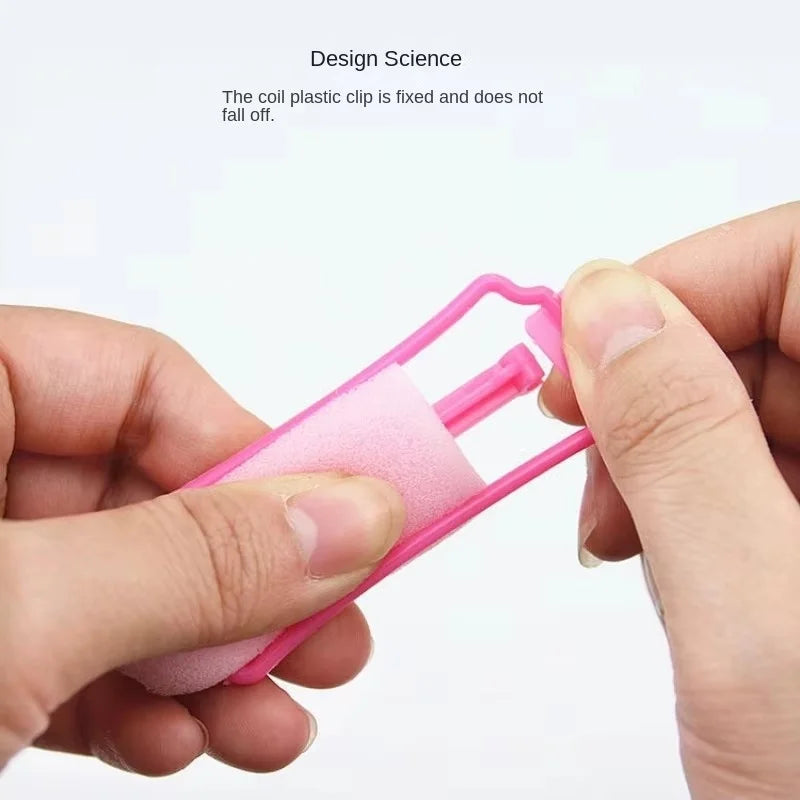 12pcs/lot Sponge Foam Hair Rollers Soft Household DIY Styling Curlers Cushion Rollers Travel Salon Styling Hairdressing Tools