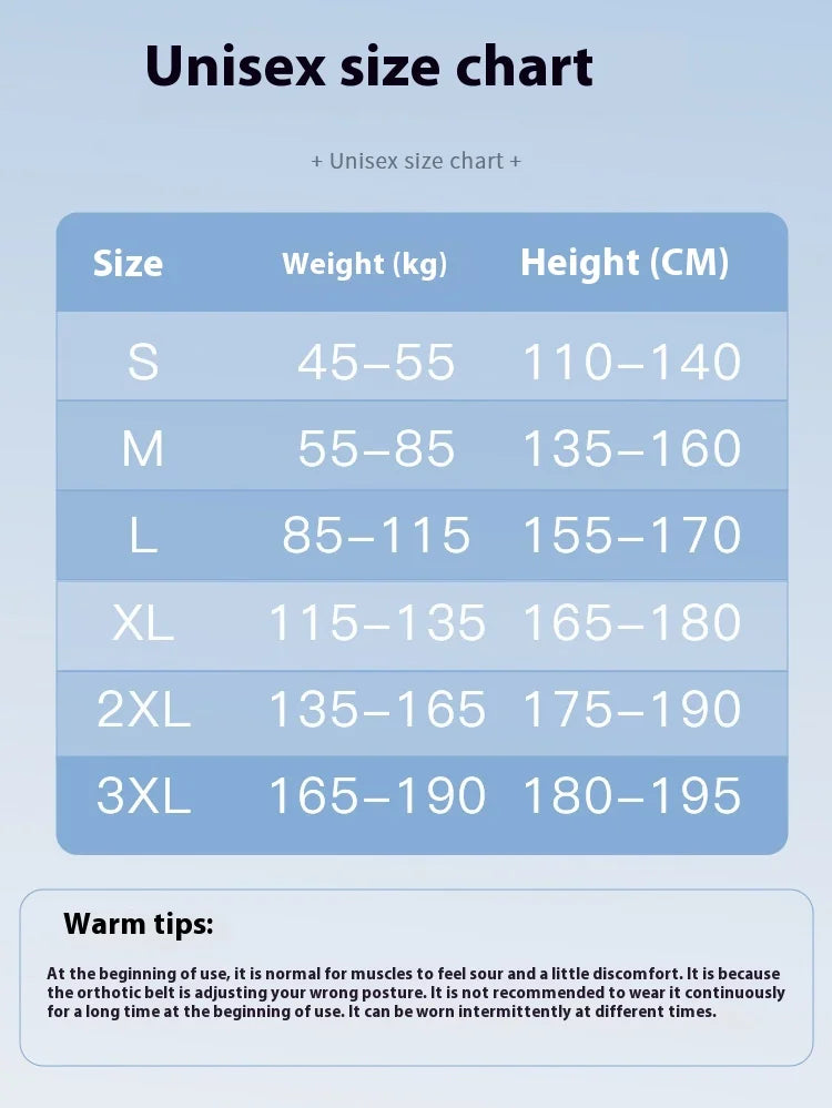 AIQUE Back Posture Corrector Lumbar Pad Waist Support Hunchback Spinal Orthopedic Straps Correct UNISEX Back Brace For Adult