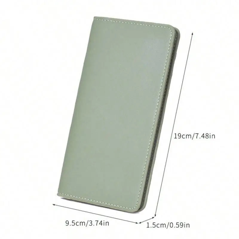 RFID Blocking Ultra-Thin Wallet for Women, Multi-Card Check Credit Card Bag, Multi-functional Zipper Buckle, Long Fashion wallet