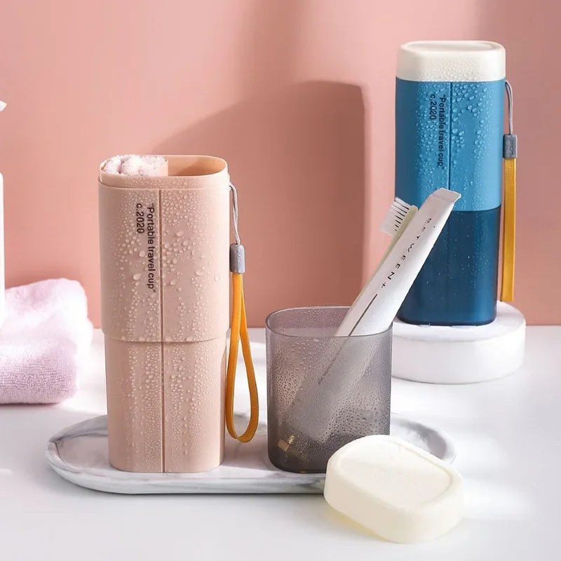 Travel Portable Toothbrush Toothpaste Holder Storage Case Box Organizer Household Storage Cup Outdoor Holder Bathroom Accessorie
