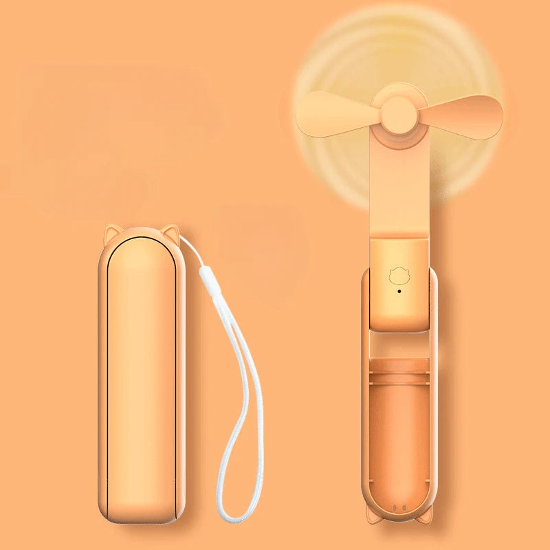 Portable Handheld Fan Mini Handheld Fan with USB Rechargeable and Adjustable Speed Suitable for Indoor and Outdoor Use