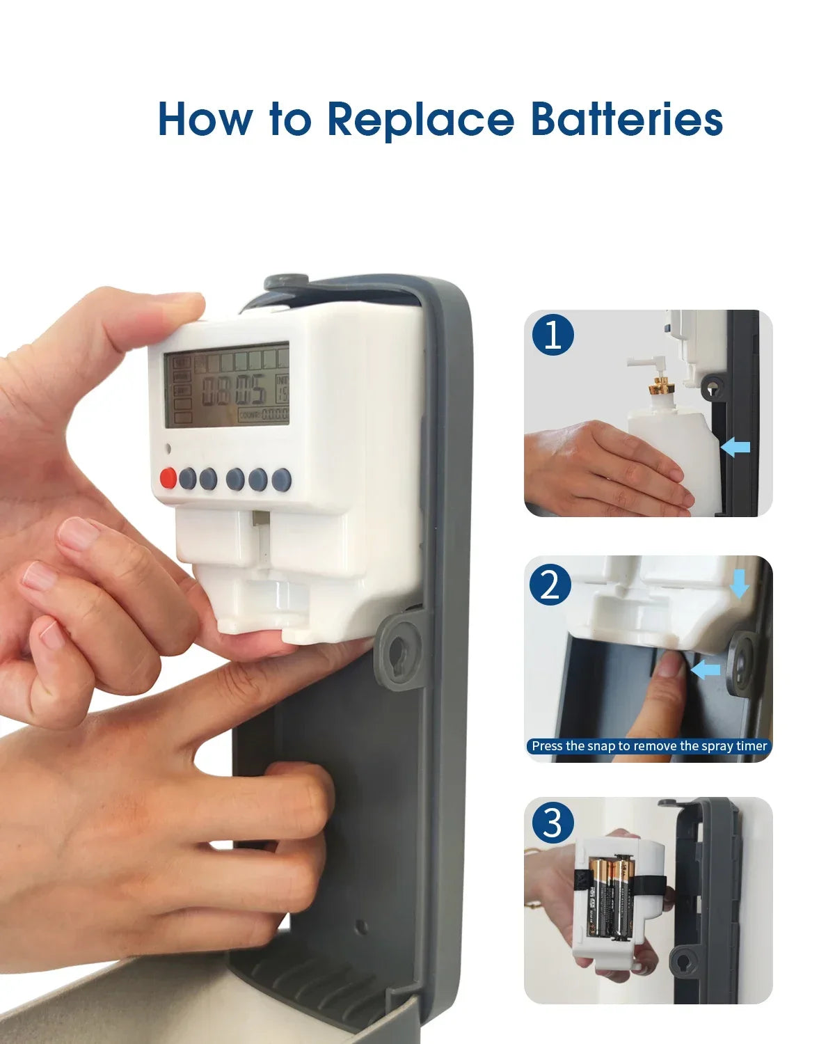 Liquid Air Freshener Dispenser Wall Mounted Automatic Fragrance Perfume Spray Room Toilet Odor Eliminator LCD Programmable 300ML