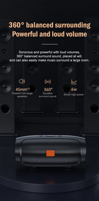 Bluetooth Speaker Dual Speaker Stereo Outdoor TF usb Playback Fm Voice Broadcasting Portable Subwoofer 50 Wireless Speaker