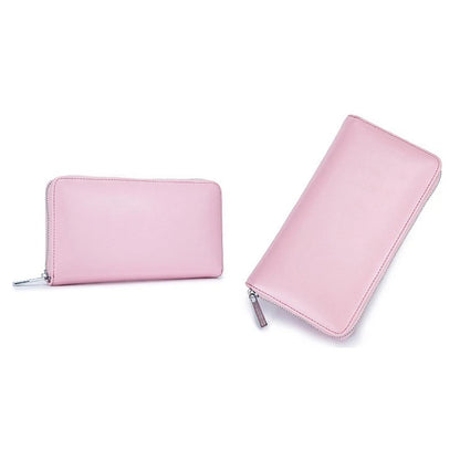Women RFID Blocking Wallet Genuine Leather Anti Theft 36 Card Holders Women Wallets With Phone Case Clutch Bags Coin Purse Girl