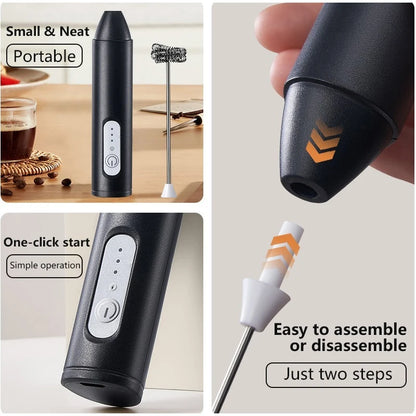 1 pc Electric Milk Frother Handheld Egg Beater Foamer Coffee Maker Electric Blender Mixer Mini Portable Blender Kitchen Tool