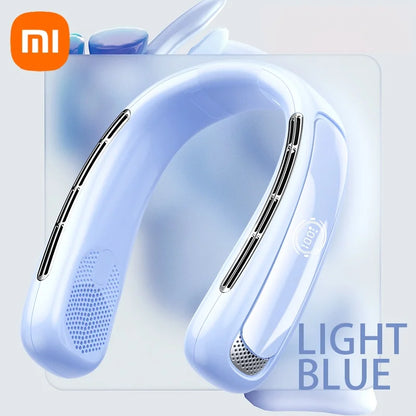 Xiaomi Portable Neck Fan Smart Digital Display Power Ventilador Rechargeable Outdoor Bladeless Silent Electric Neck Fan Cooler