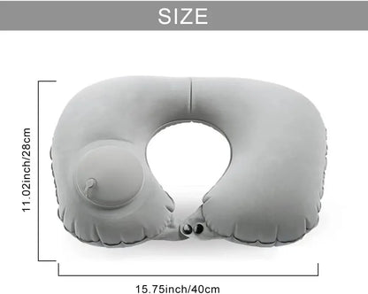 1pc Travel Pillows Airplanes Inflatable Super Light Portable Neck Pillow U-Shape Automatic Inflatable Cervical Vertebr Pillow