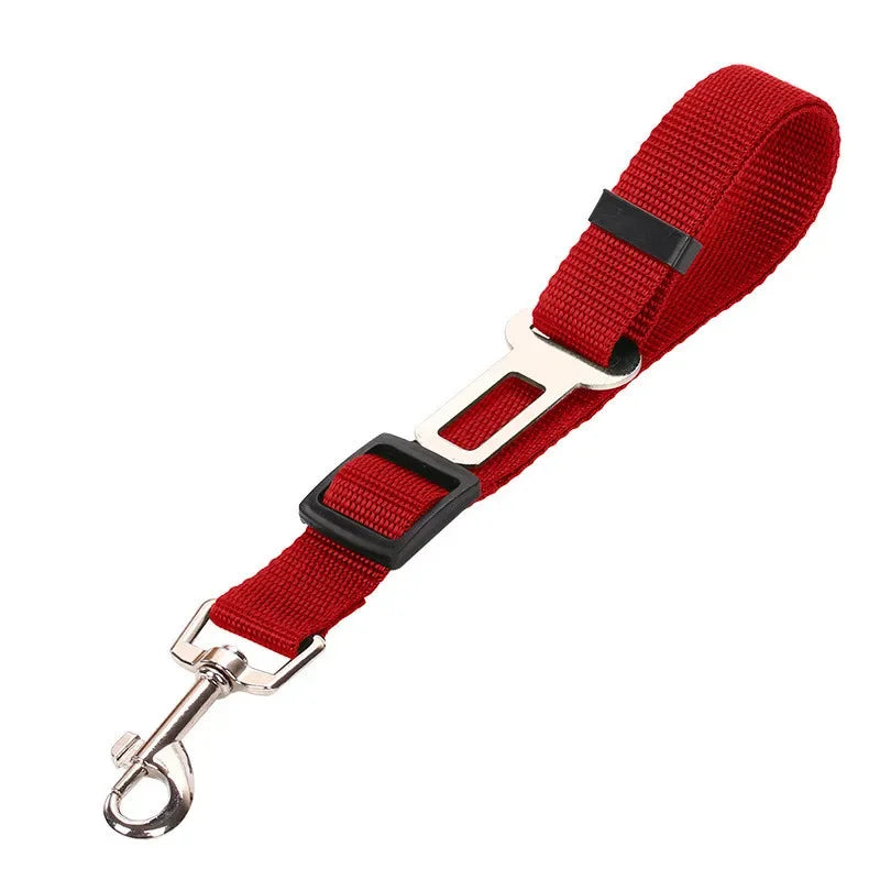 Adjustable Pet Cat Dog Car Seat Belt Pet Seat Vehicle Dog Harness Lead Clip Safety Lever Traction Dog Collars Dogs Accessoires