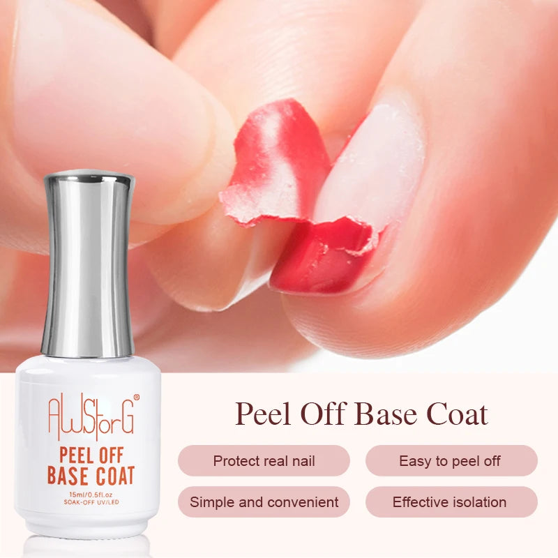 AWStorG 15ML Nail Tips Glue Gel For Falses Nail Tips Fast Extension 3 IN 1 Function Nails Art Transparent Gel Polish Soak Off UV
