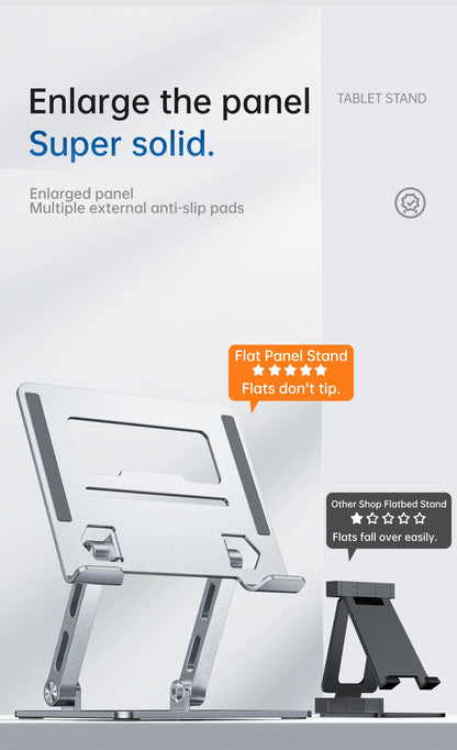 Tablet Stand, Swivel Tablet Stand with 360 Rotating Base, Adjustable Tablet Holder for Drawing, Compatible with iPad Pro/Air/Min