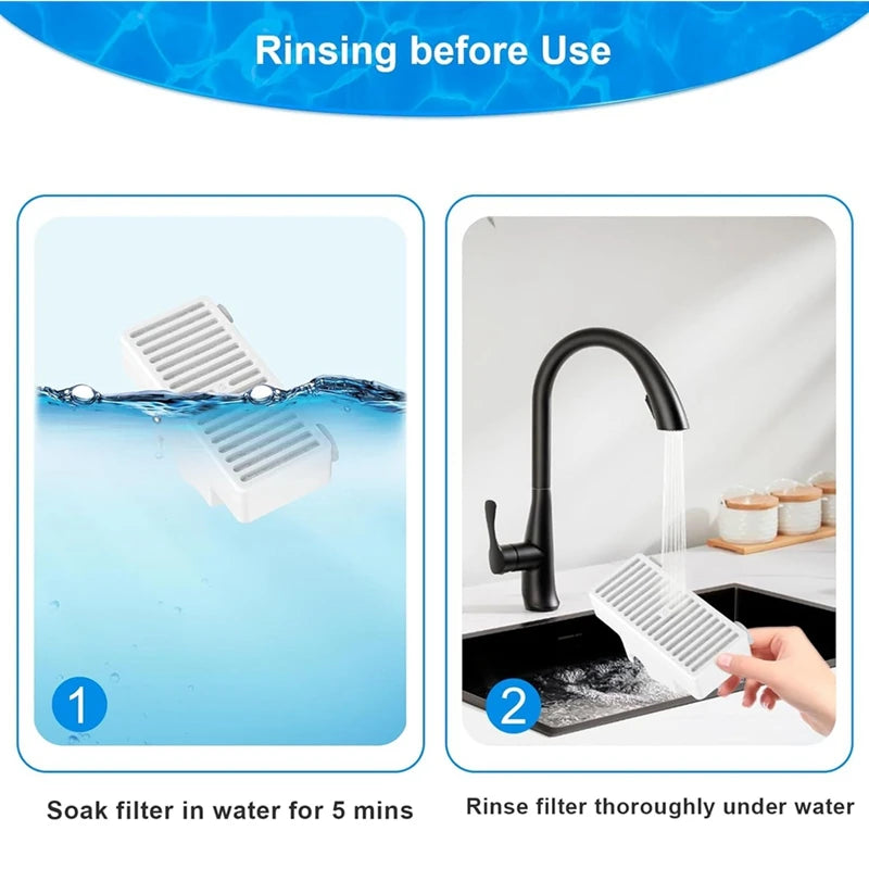 T-Shaped Filters Replacement Pet Water Fountain Filter Refill For Pioneer Mini Vortex And Swan Pet Drinking Fountain