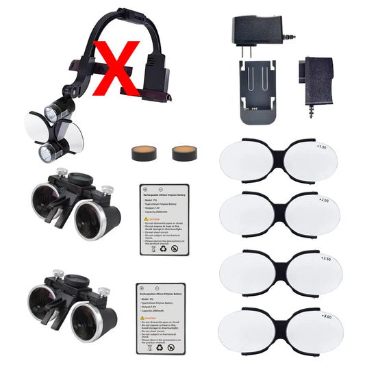 Dental Accessories Spare Parts Lithlum Battery Spare Parts for Dental LED Headlight Binocular Loupes Surgical Dentistry Magnifie