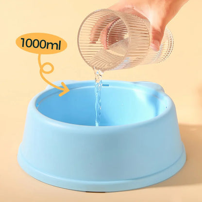 1000ml Anti-splash Dog Drinking Water Bowl Non-Wetting Mouth Floating Pet Bowl for Cats Dogs Puppy Drinking Water Dispenser
