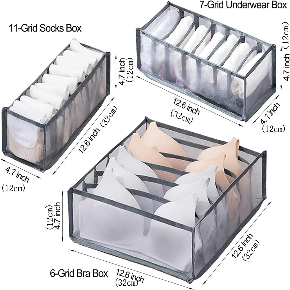 Closet Organizer Underwear Organizer For Wardrobe Clothes Organizers Cabinets Drawer Organizers Bra Socks Storage Organizer Box