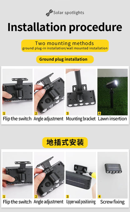 Solar Outdoor Lighting  Landscape Light Dual Use Lawn Lamps Street Lights LED Lawn Lamp for Yard Garden Lawn Festival Decoration